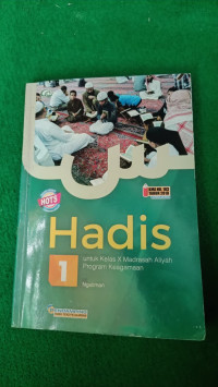 Image of Hadis Jilid 1 Untuk Kelas X Madrasah Aliyah Program Keagamaan